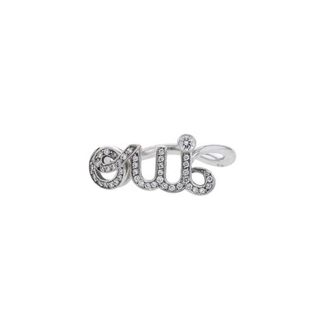 dior oui ring white gold|Dior Oui Ring 356147 .